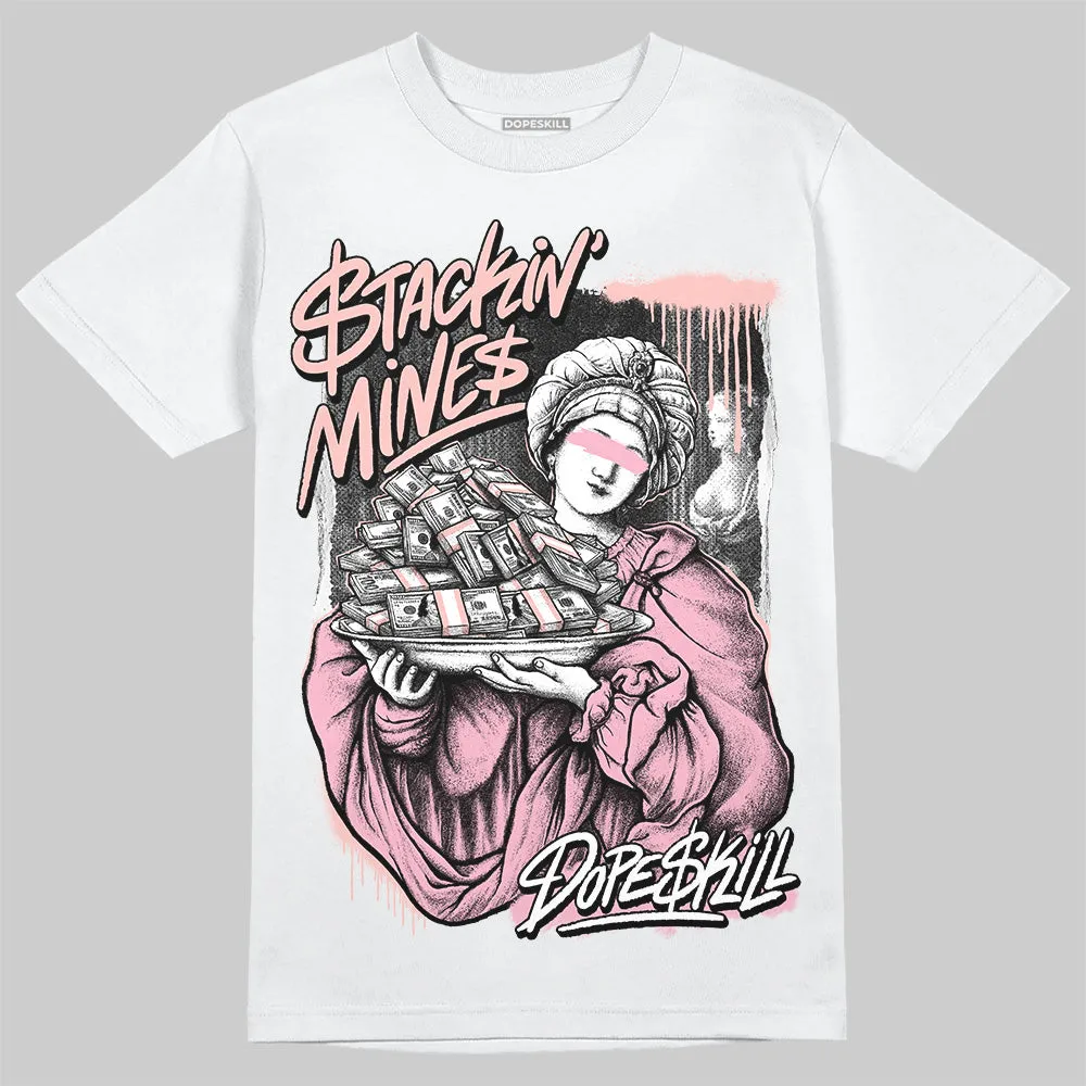 Stars Court White/Pink DopeSkill T-Shirt Stackin Mines Graphic sold by DopeSkill product image thumbnail 2