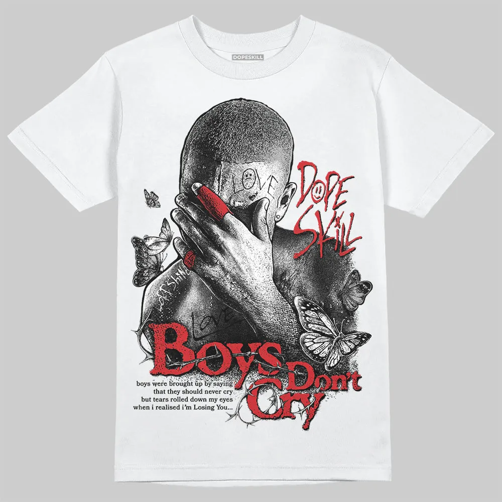 Black Cement 3s DopeSkill T-Shirt Boys Don't Cry Graphic sold by DopeSkill product image thumbnail 2