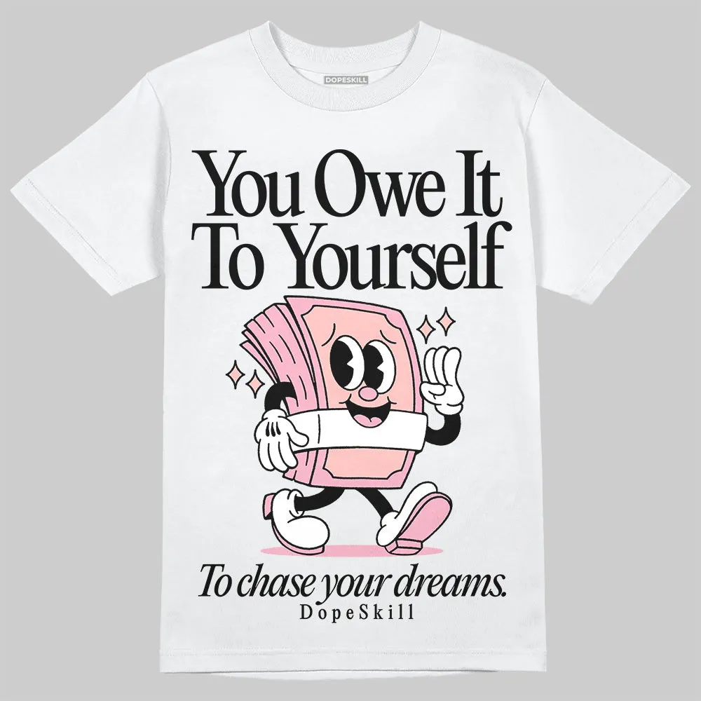 Stars Court White/Pink DopeSkill T-Shirt Owe It To Yourself Graphic sold by DopeSkill product image thumbnail 2