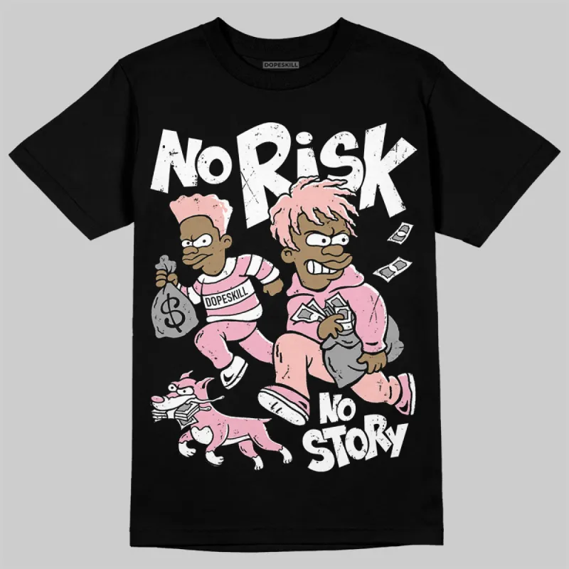 Stars Court White/Pink DopeSkill T-Shirt No Risk No Story Graphic sold by DopeSkill