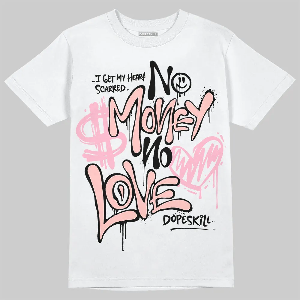 Stars Court White/Pink DopeSkill T-Shirt No Money No Love Typo Graphic sold by DopeSkill product image thumbnail 2