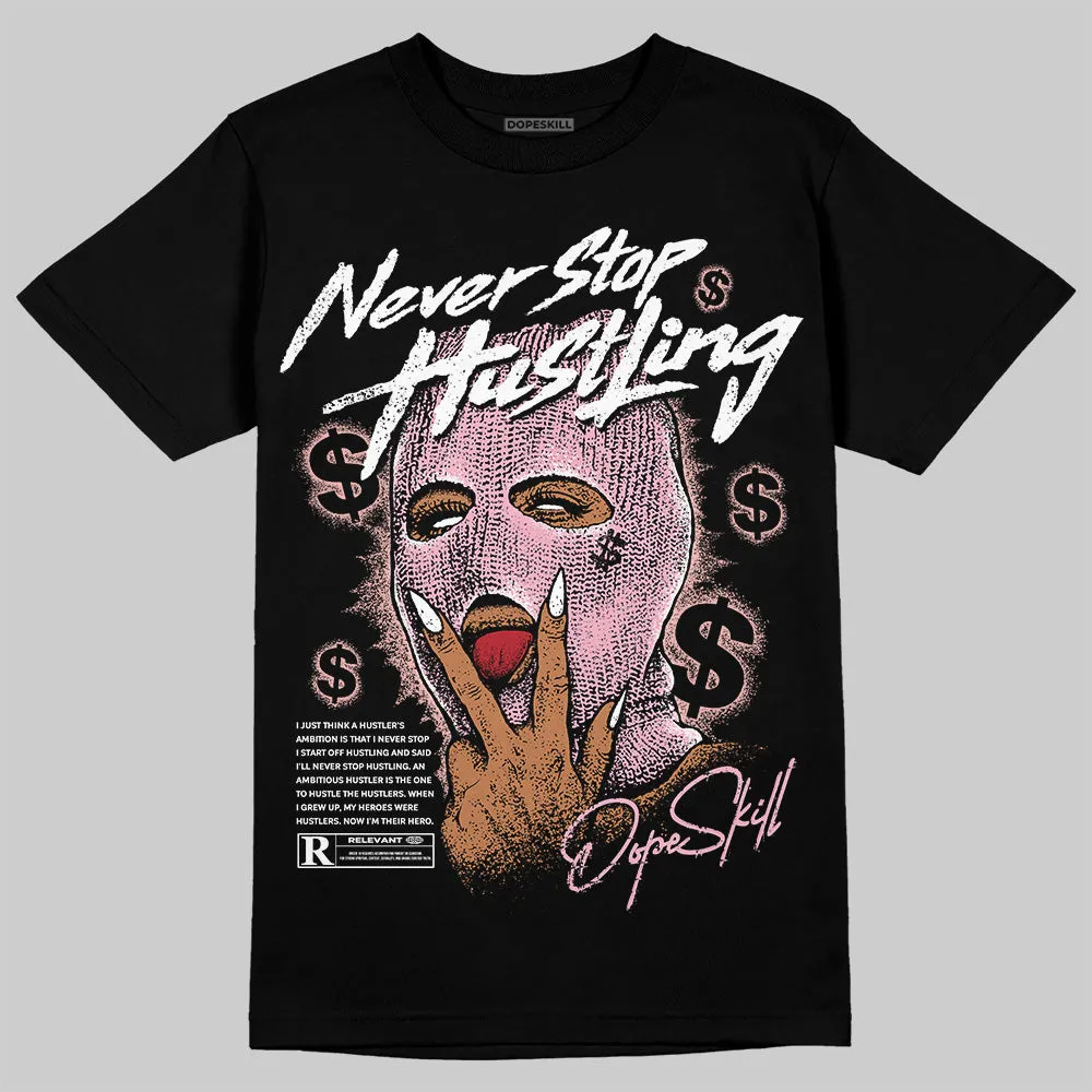 Stars Court White/Pink DopeSkill T-Shirt Never Stop Hustling Graphic sold by DopeSkill