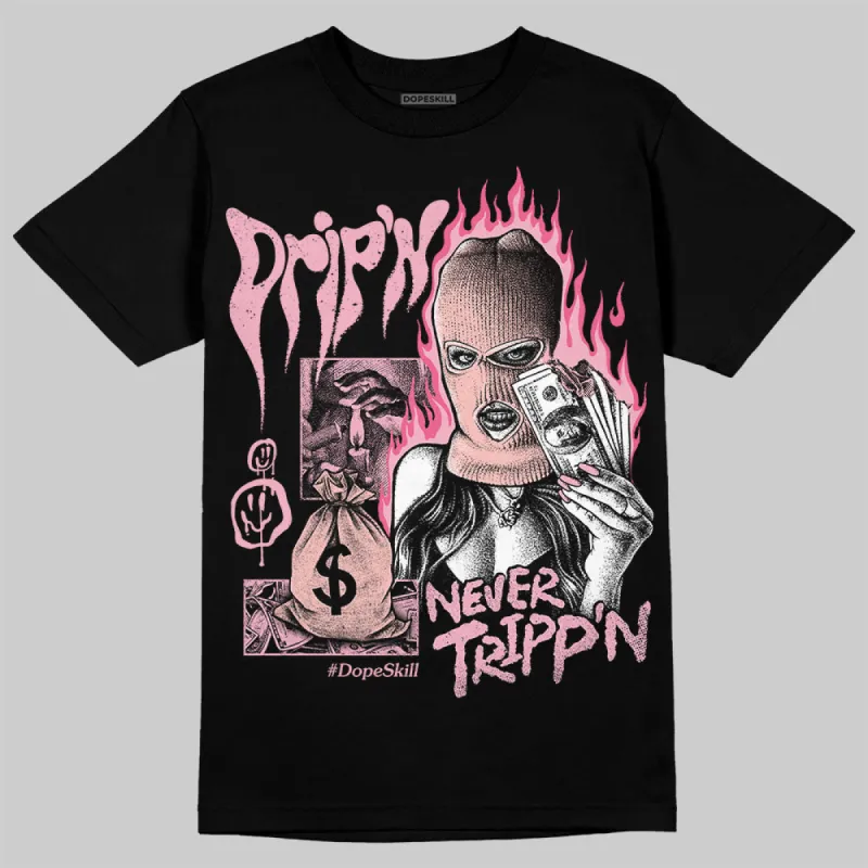 Stars Court White/Pink DopeSkill T-Shirt Drip'n Never Tripp'n Graphic sold by DopeSkill