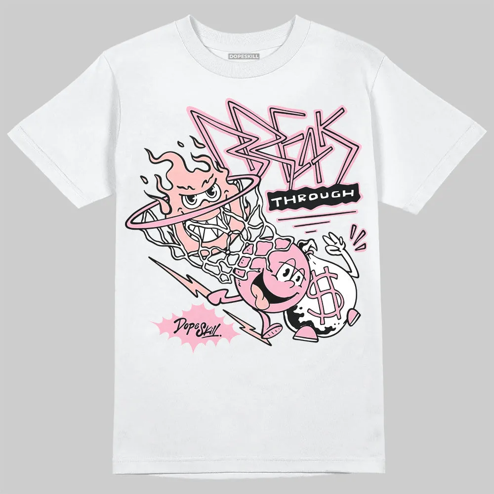 Stars Court White/Pink DopeSkill T-Shirt Break Through Graphic sold by DopeSkill product image thumbnail 2