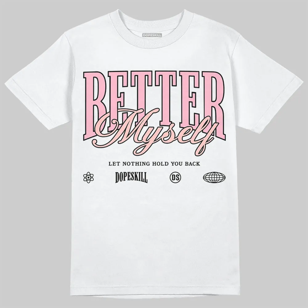Stars Court White/Pink DopeSkill T-Shirt Better Myself Graphic sold by DopeSkill product image thumbnail 2