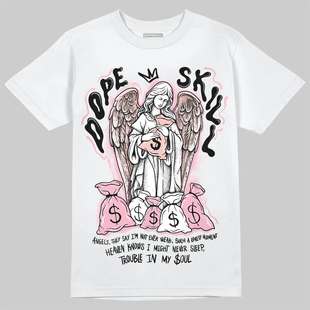 Stars Court White/Pink DopeSkill T-Shirt Angels Graphic sold by DopeSkill product image thumbnail 2