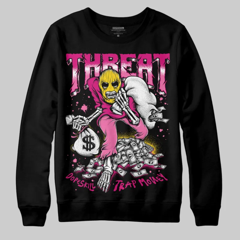 Rick RO Pink Leather Sneakers DopeSkill Sweatshirt Threat Graphic sold by DopeSkill
