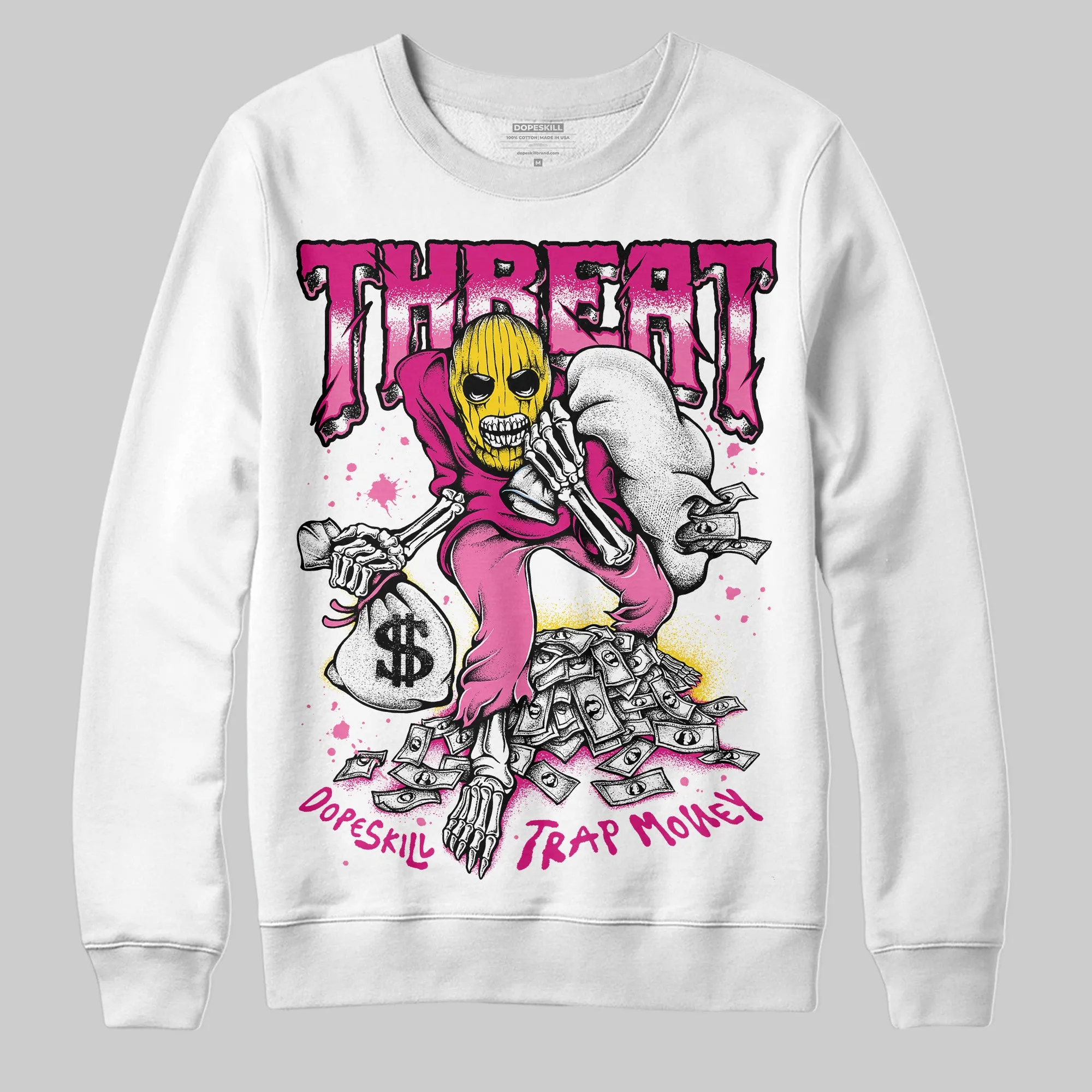 Rick RO Pink Leather Sneakers DopeSkill Sweatshirt Threat Graphic sold by DopeSkill product image thumbnail 2