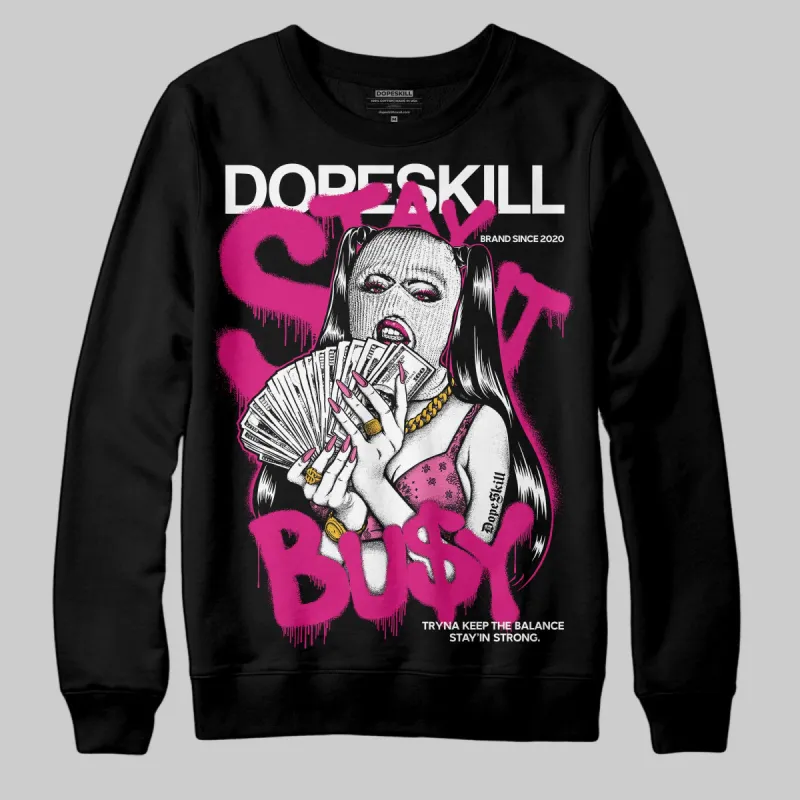 Rick RO Pink Leather Sneakers DopeSkill Sweatshirt Stay It Busy Graphic sold by DopeSkill