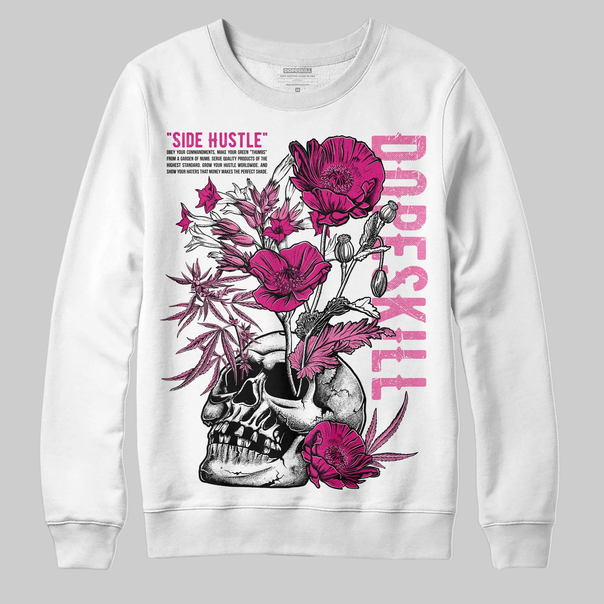 Rick RO Pink Leather Sneakers DopeSkill Sweatshirt Side Hustle Graphic sold by DopeSkill product image thumbnail 2