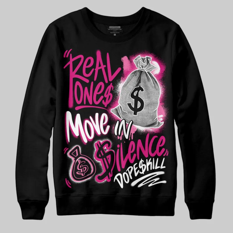 Rick RO Pink Leather Sneakers DopeSkill Sweatshirt Real Ones Move In Silence Graphic sold by DopeSkill
