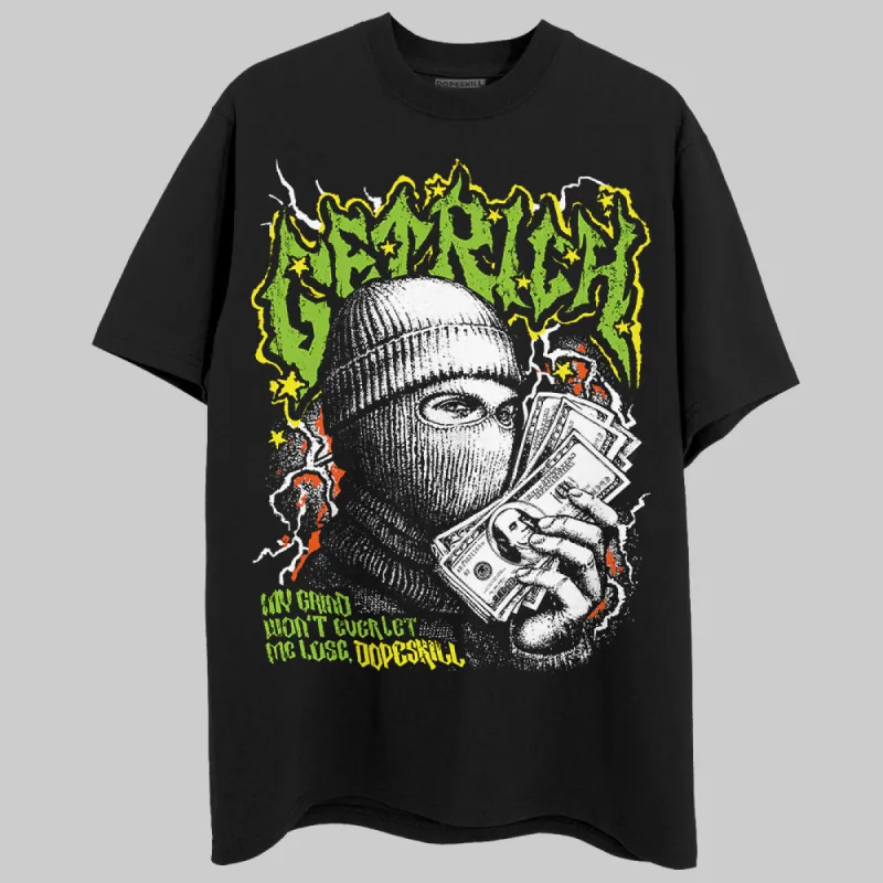 Neon Green Collection DopeSkill T-Shirt New Get Rich Graphic sold by DopeSkill
