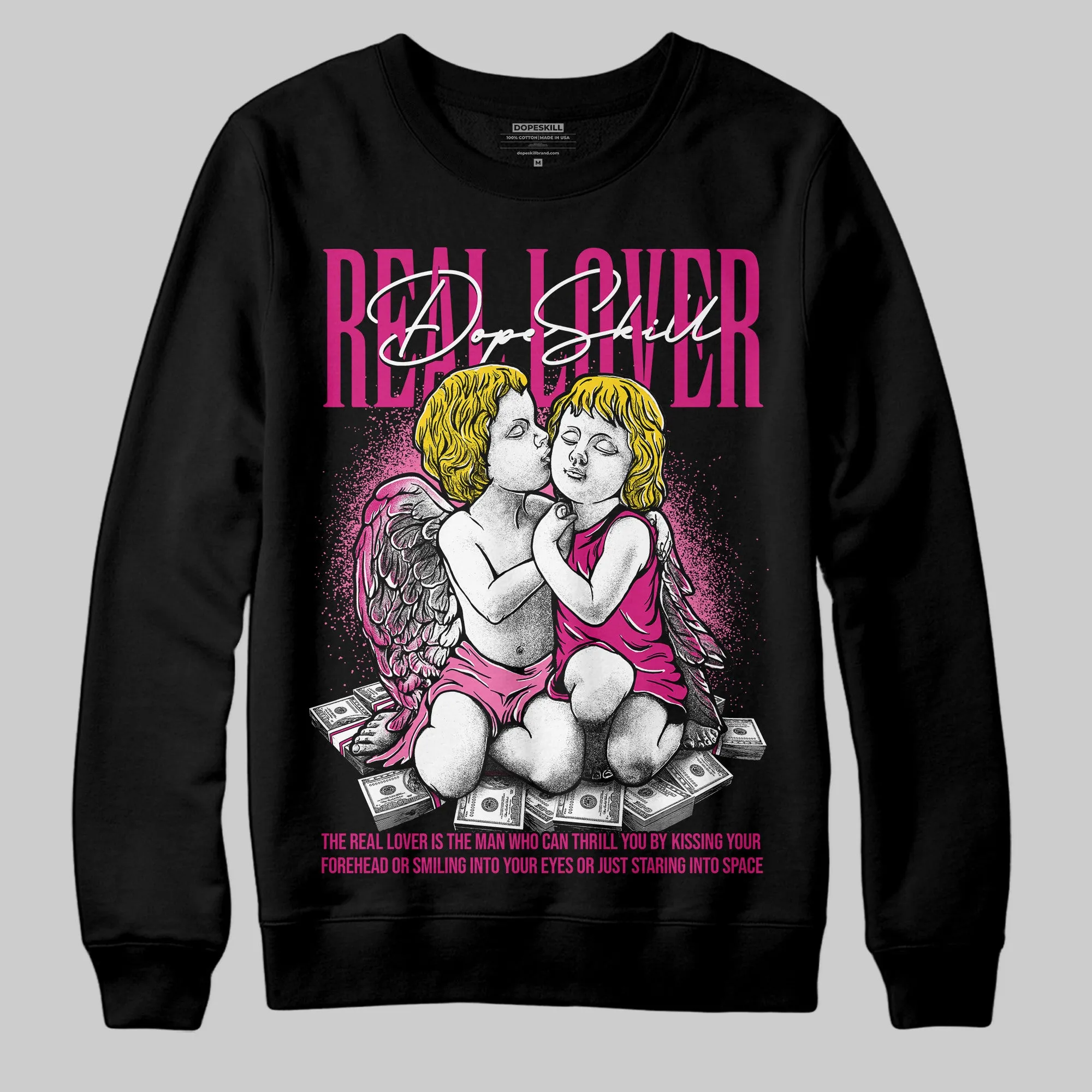 Rick RO Pink Leather Sneakers DopeSkill Sweatshirt Real Lover Graphic sold by DopeSkill