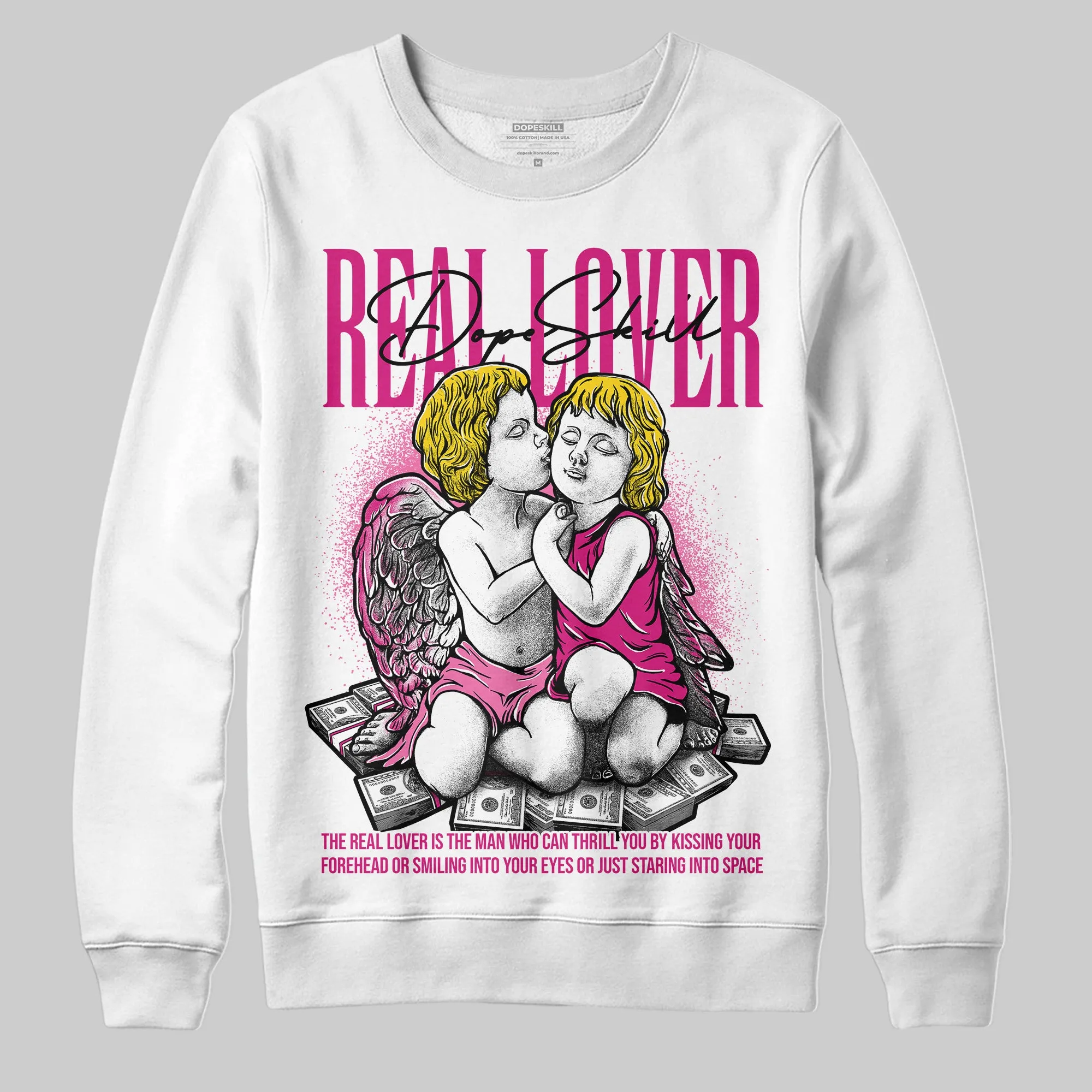 Rick RO Pink Leather Sneakers DopeSkill Sweatshirt Real Lover Graphic sold by DopeSkill product image thumbnail 2