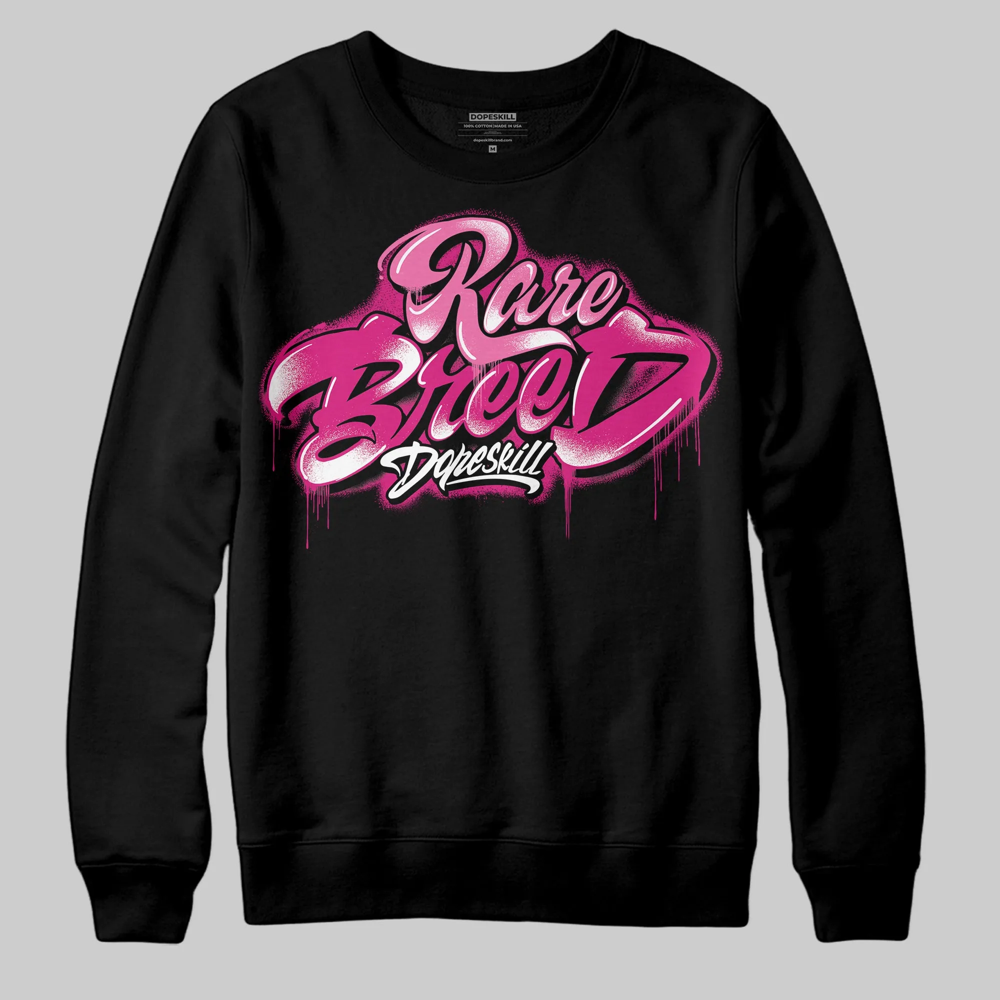 Rick RO Pink Leather Sneakers DopeSkill Sweatshirt Rare Breed Type Graphic sold by DopeSkill