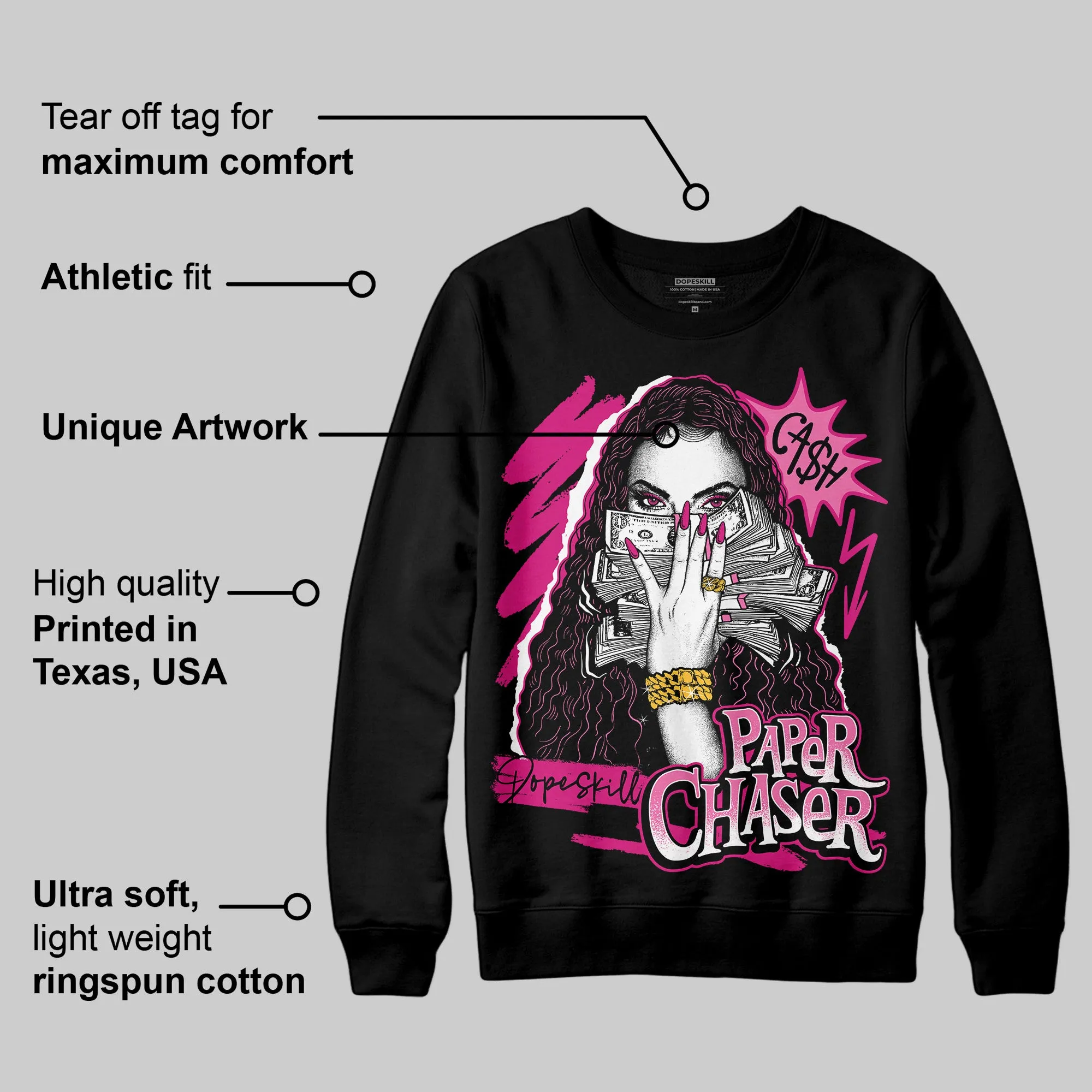 Rick RO Pink Leather Sneakers DopeSkill Sweatshirt NPC Graphic sold by DopeSkill product image thumbnail 3