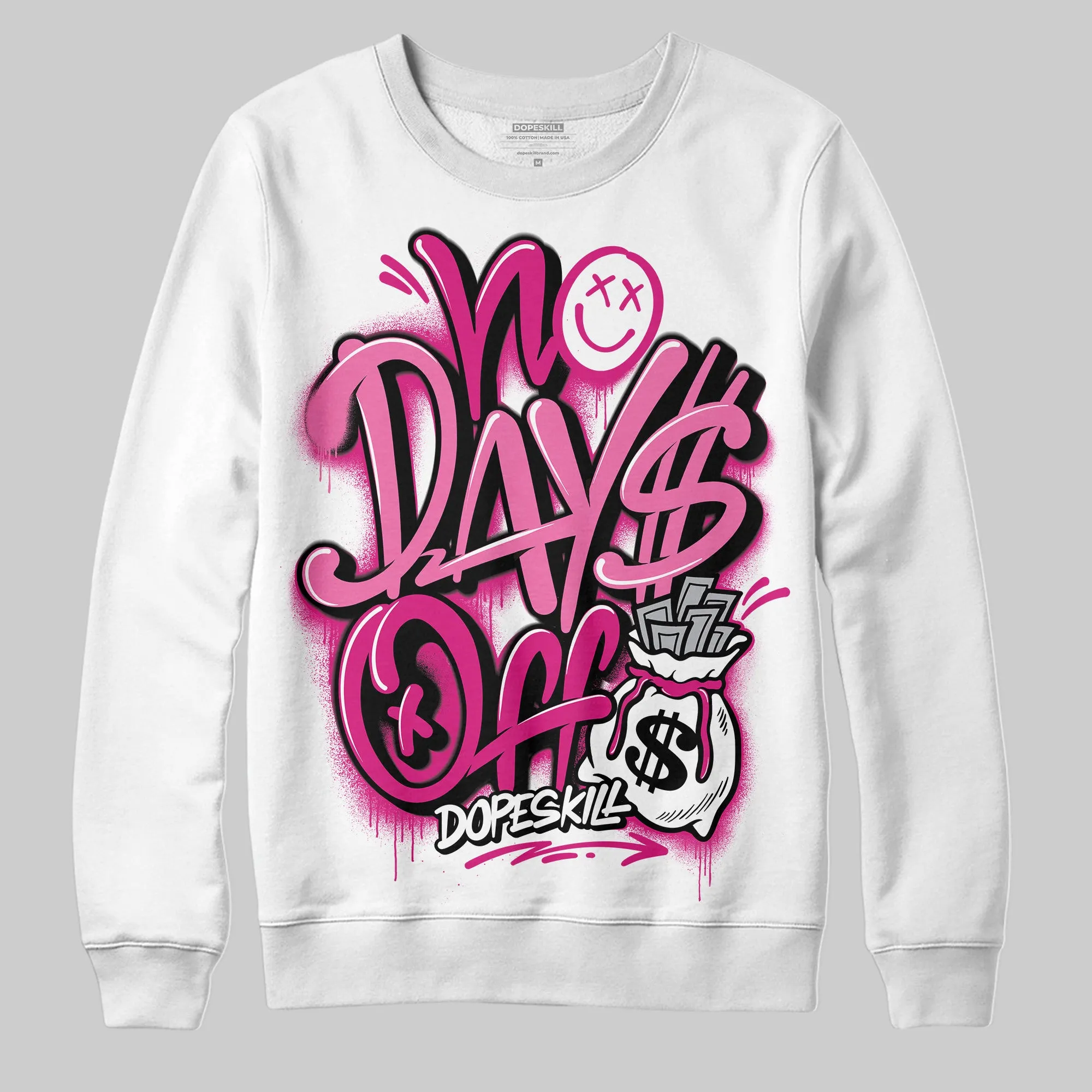 Rick RO Pink Leather Sneakers DopeSkill Sweatshirt No Days Off Graphic sold by DopeSkill product image thumbnail 2