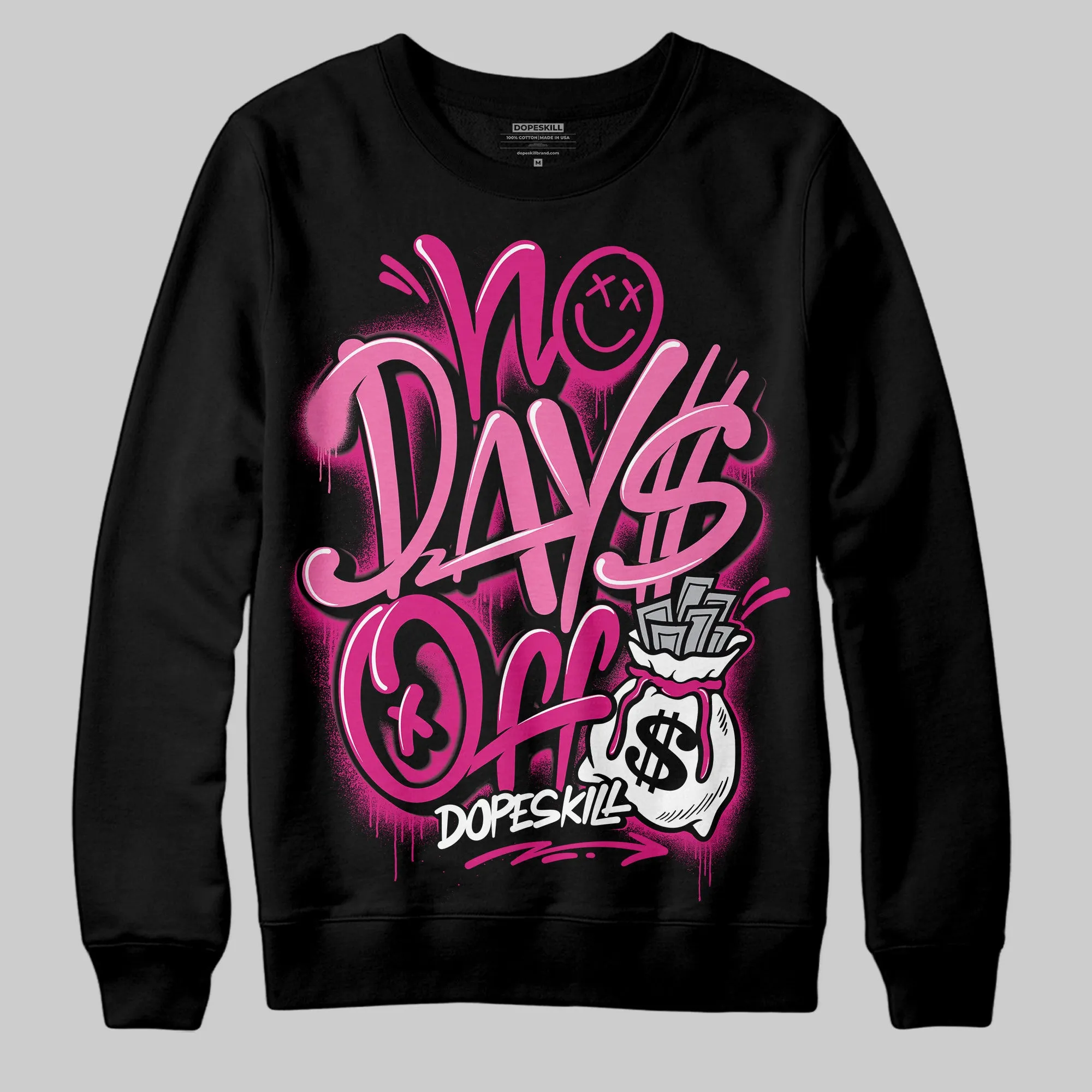 Rick RO Pink Leather Sneakers DopeSkill Sweatshirt No Days Off Graphic sold by DopeSkill