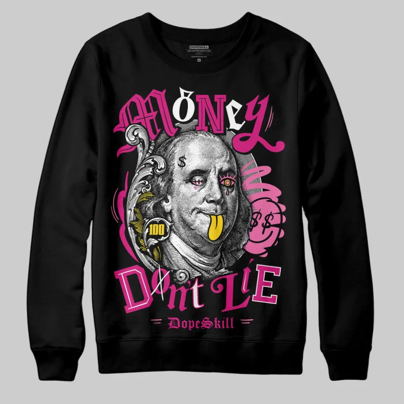 Rick RO Pink Leather Sneakers DopeSkill Sweatshirt Money Don't Lie Graphic sold by DopeSkill