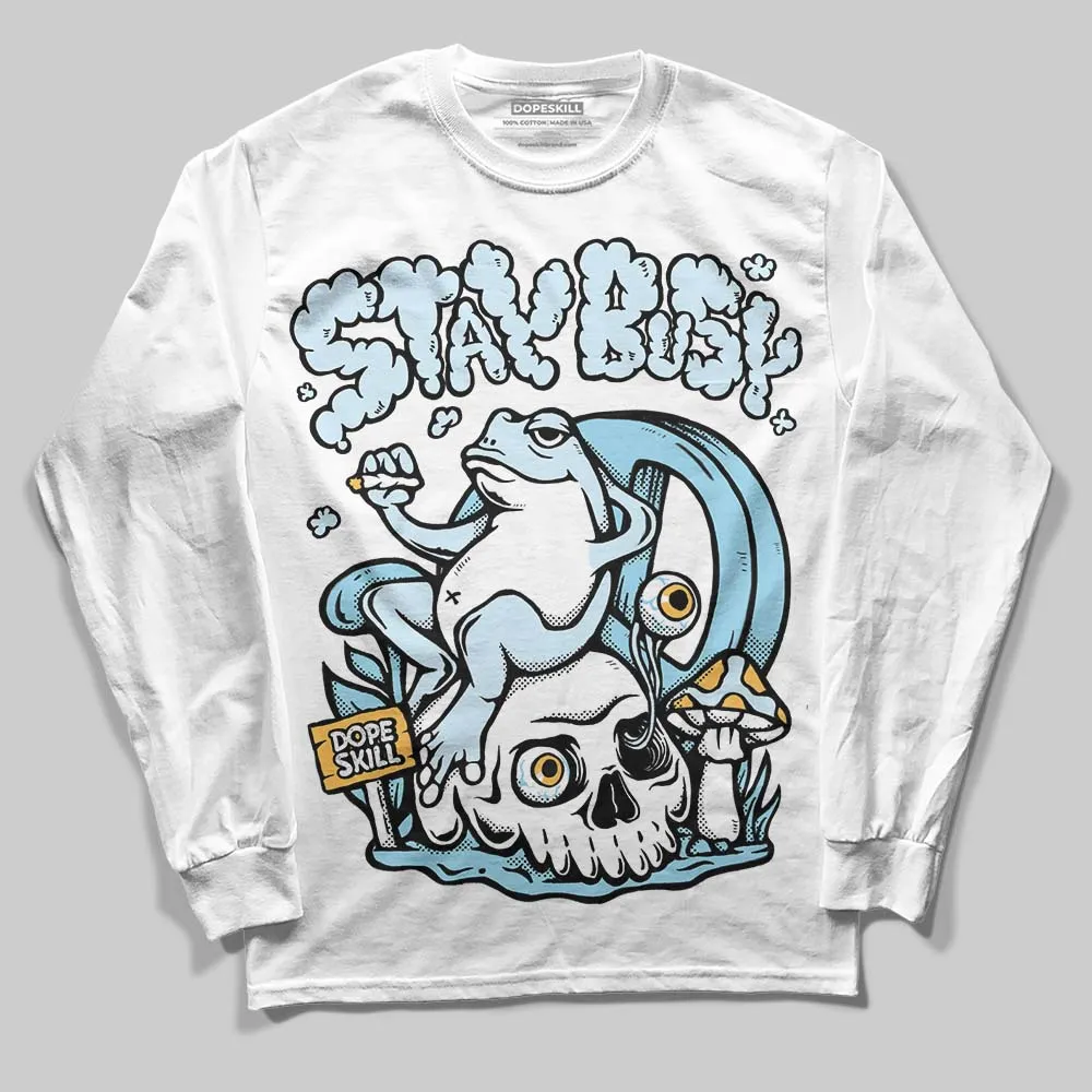 Knu Stack Vintage Satin Dream Blue DopeSkill Long Sleeve T-Shirt Stay Busy Graphic sold by DopeSkill