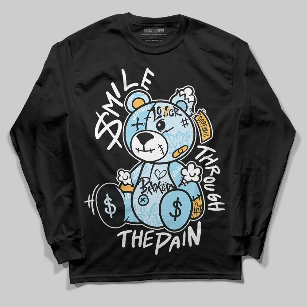 Knu Stack Vintage Satin Dream Blue DopeSkill Long Sleeve T-Shirt Smile Through The Pain Graphic sold by DopeSkill product image thumbnail 2