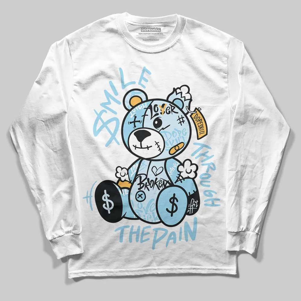 Knu Stack Vintage Satin Dream Blue DopeSkill Long Sleeve T-Shirt Smile Through The Pain Graphic sold by DopeSkill
