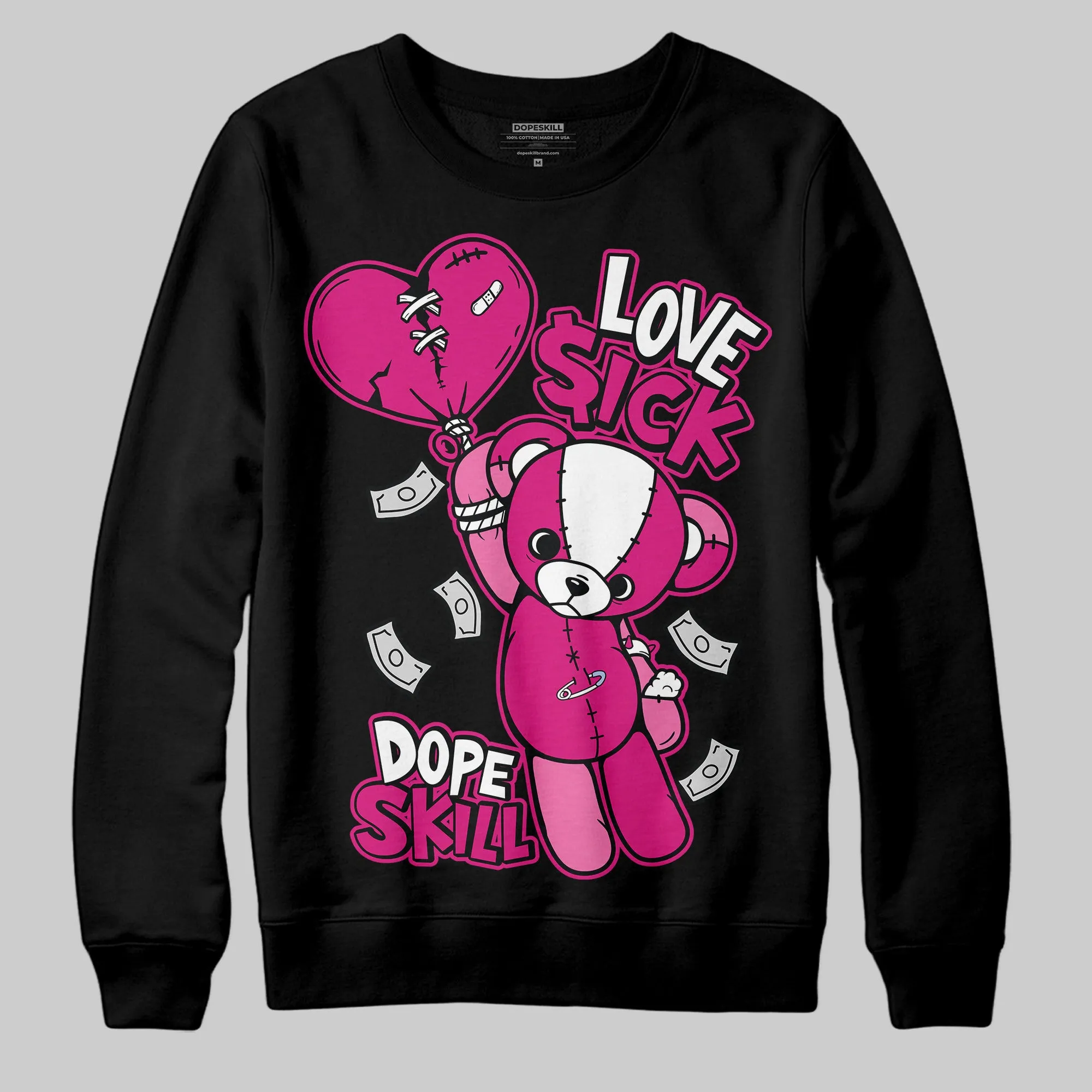 Rick RO Pink Leather Sneakers DopeSkill Sweatshirt Love Sick Graphic sold by DopeSkill