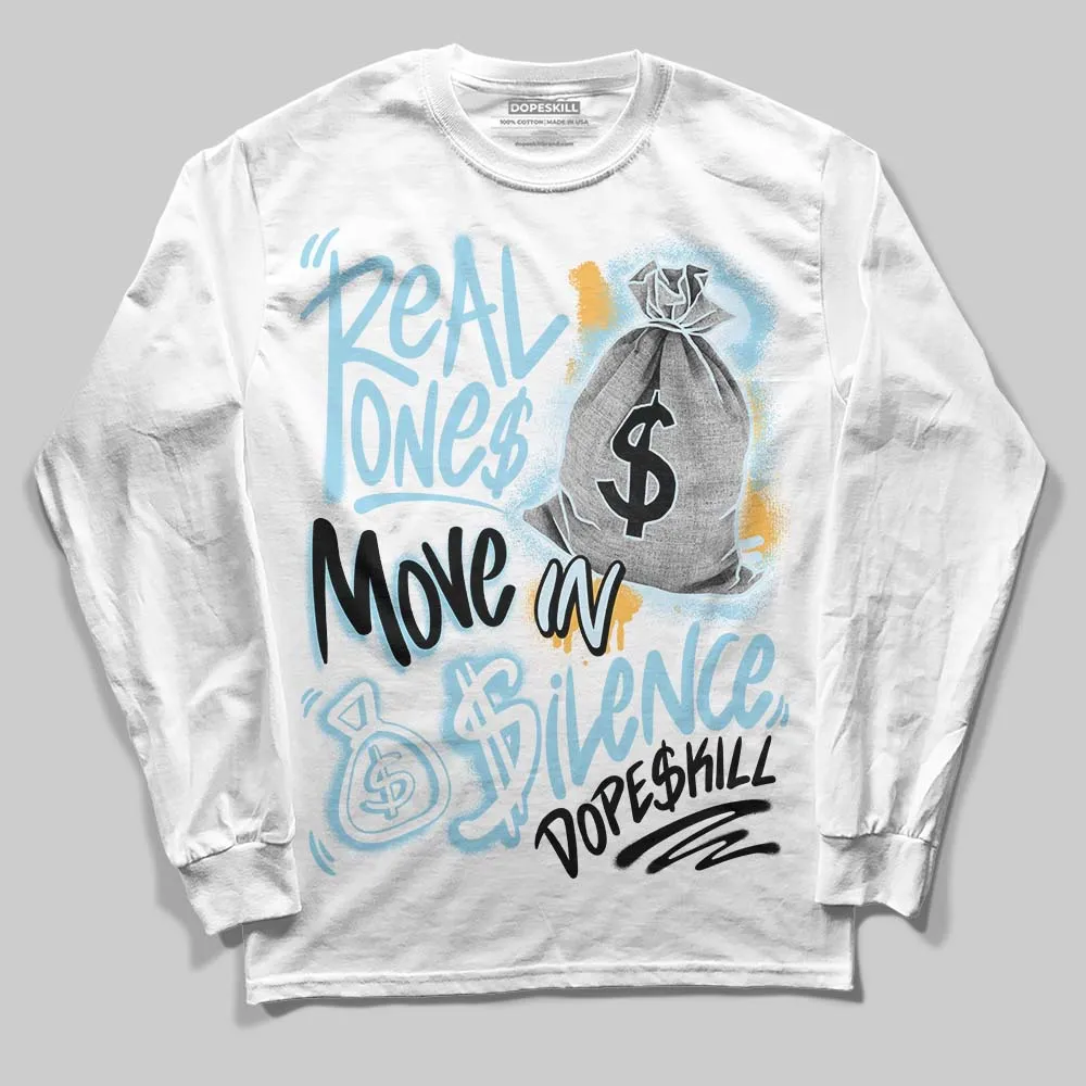 Knu Stack Vintage Satin Dream Blue DopeSkill Long Sleeve T-Shirt Real Ones Move In Silence Graphic sold by DopeSkill