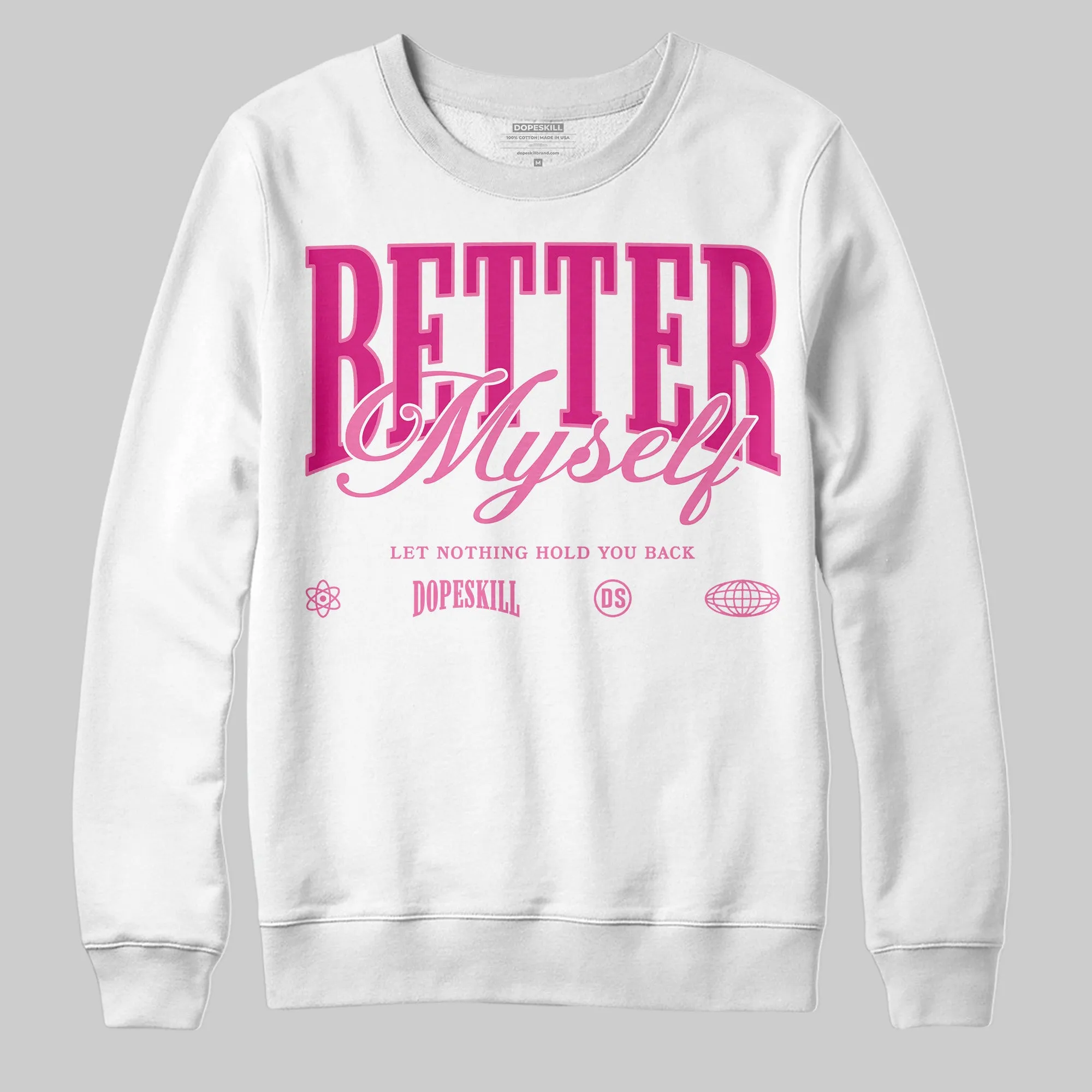 Rick RO Pink Leather Sneakers DopeSkill Sweatshirt Better Myself Graphic sold by DopeSkill product image thumbnail 2