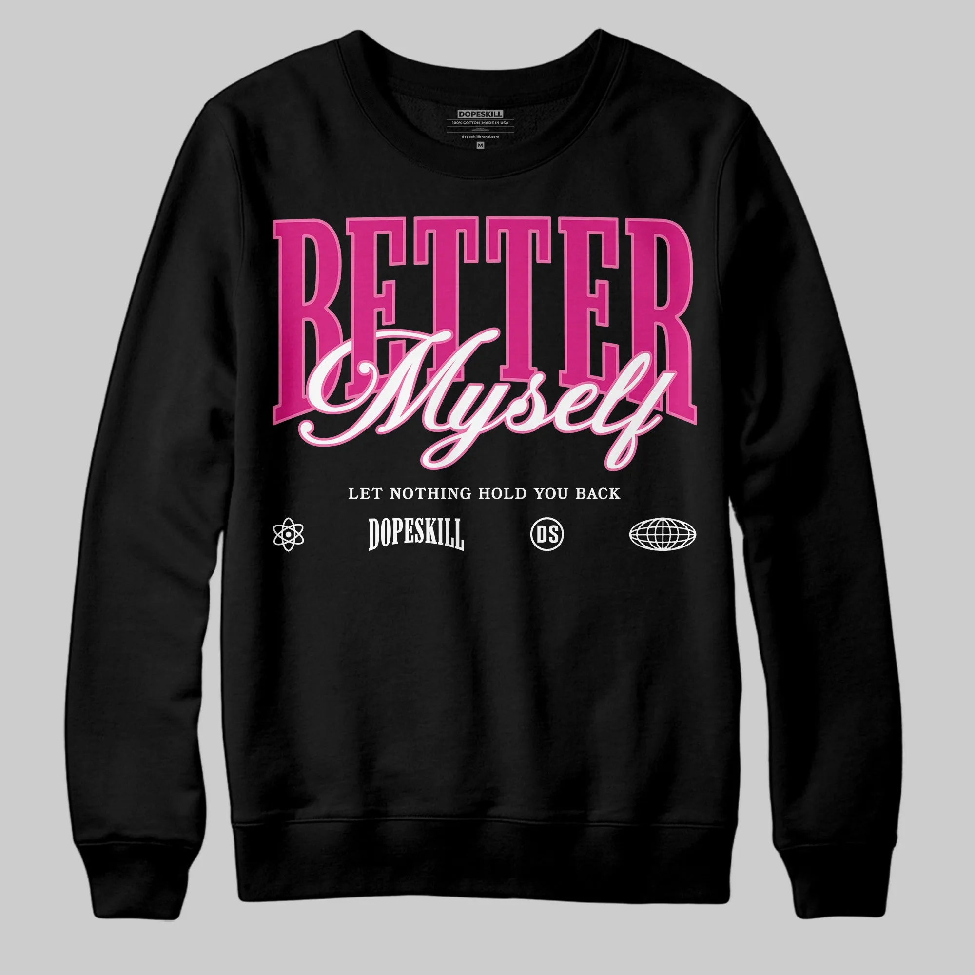 Rick RO Pink Leather Sneakers DopeSkill Sweatshirt Better Myself Graphic sold by DopeSkill