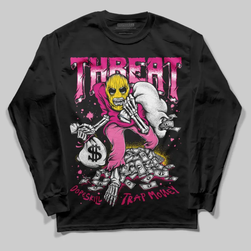 Rick RO Pink Leather Sneakers DopeSkill Long Sleeve Threat Graphic sold by DopeSkill