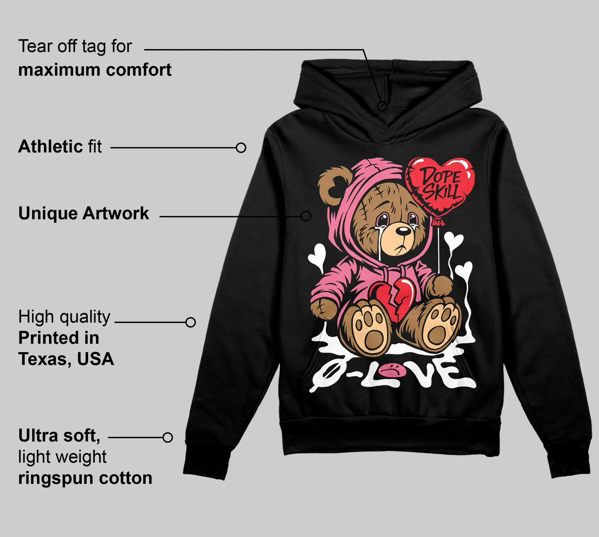 S - Serendipity Pro-X1 W DopeSkill Hoodie Sweatshirt Broken Bear Graphic sold by DopeSkill product image thumbnail 3