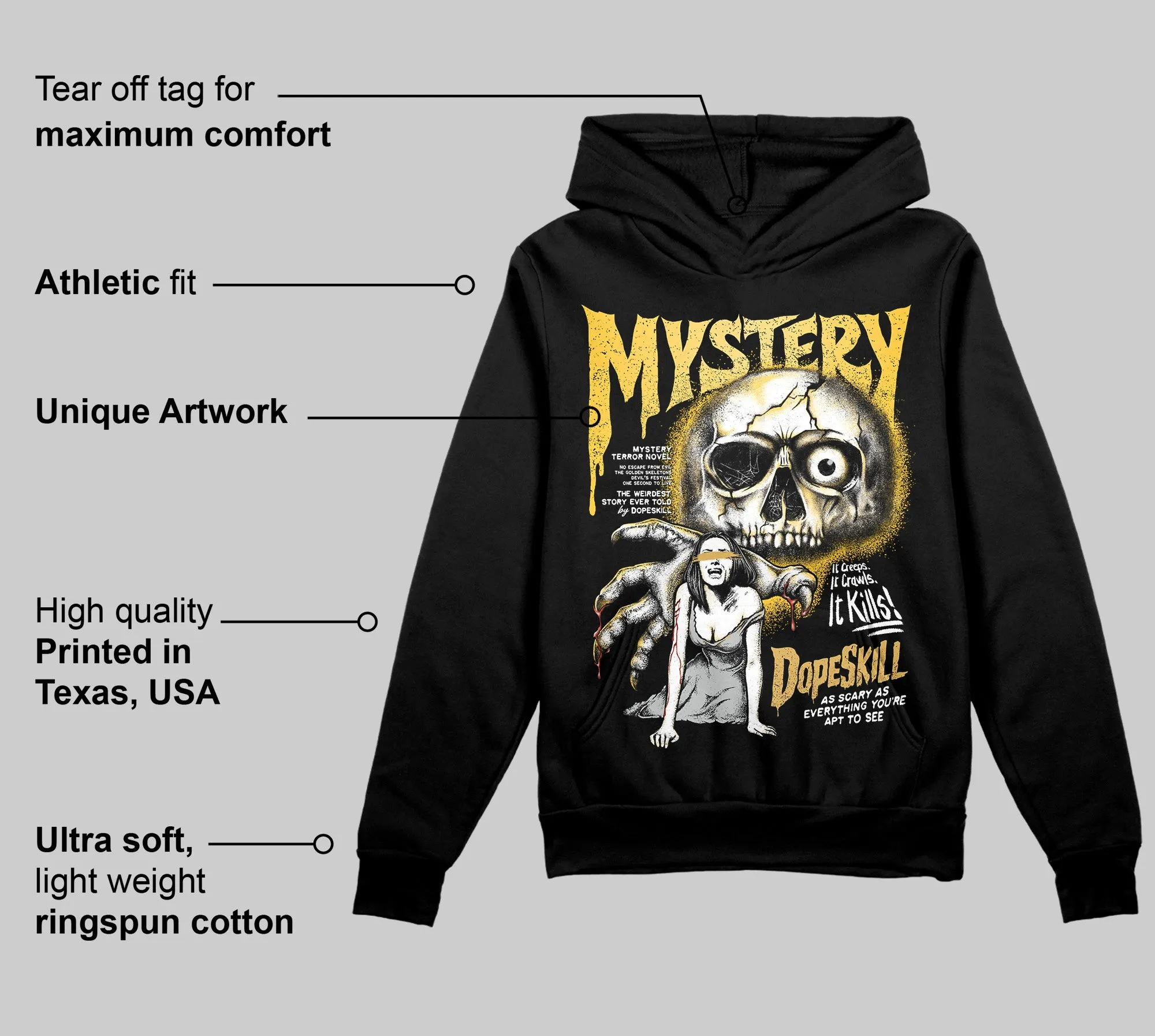 Phantom 12s DopeSkill Hoodie Sweatshirt Mystery Ghostly Grasp Graphic sold by DopeSkill product image thumbnail 3