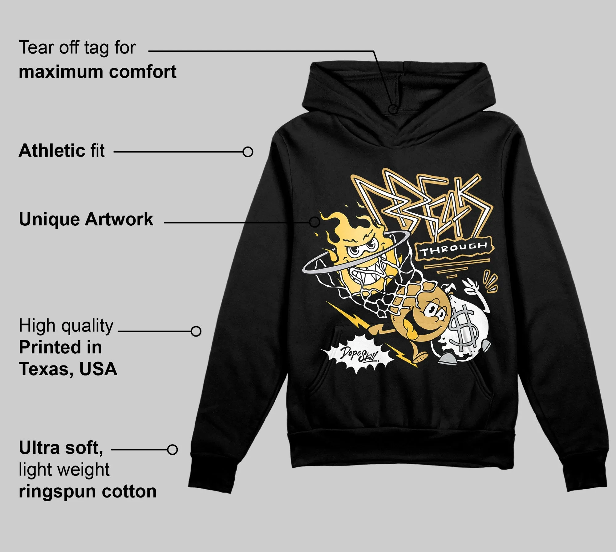 Phantom 12s DopeSkill Hoodie Sweatshirt Break Through Graphic sold by DopeSkill product image thumbnail 3