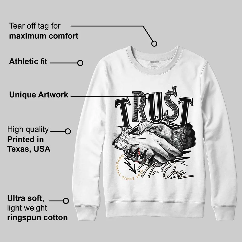 Reverse Metallic 5s DopeSkill Sweatshirt Trust No One Graphic sold by DopeSkill product image thumbnail 3