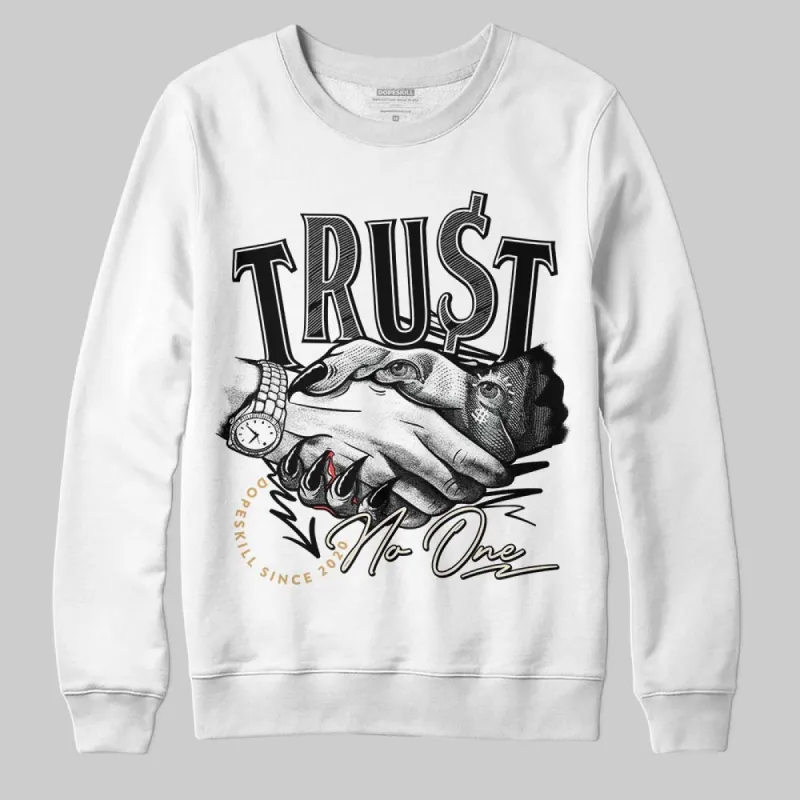Reverse Metallic 5s DopeSkill Sweatshirt Trust No One Graphic sold by DopeSkill