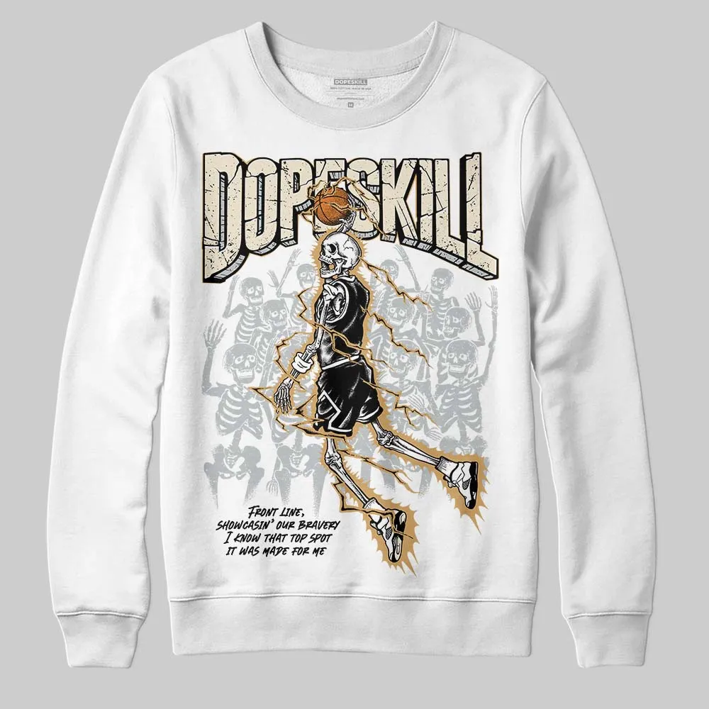 Reverse Metallic 5s DopeSkill Sweatshirt Thunder Dunk Graphic sold by DopeSkill
