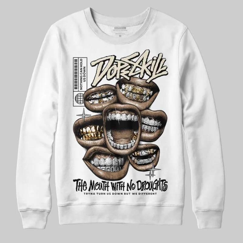 Reverse Metallic 5s DopeSkill Sweatshirt The Mouth With No Droughts Graphic sold by DopeSkill