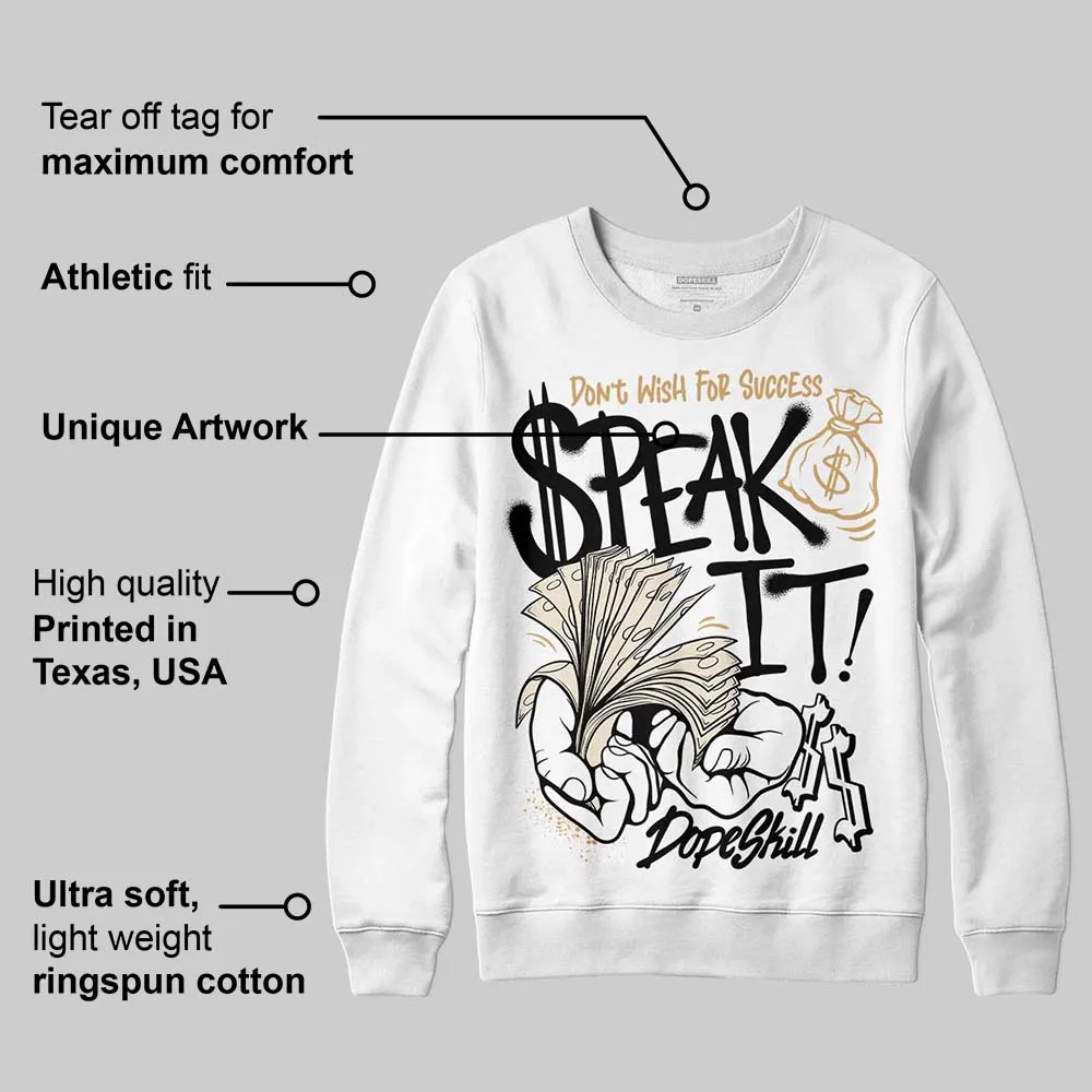 Reverse Metallic 5s DopeSkill Sweatshirt Speak It Graphic sold by DopeSkill product image thumbnail 3