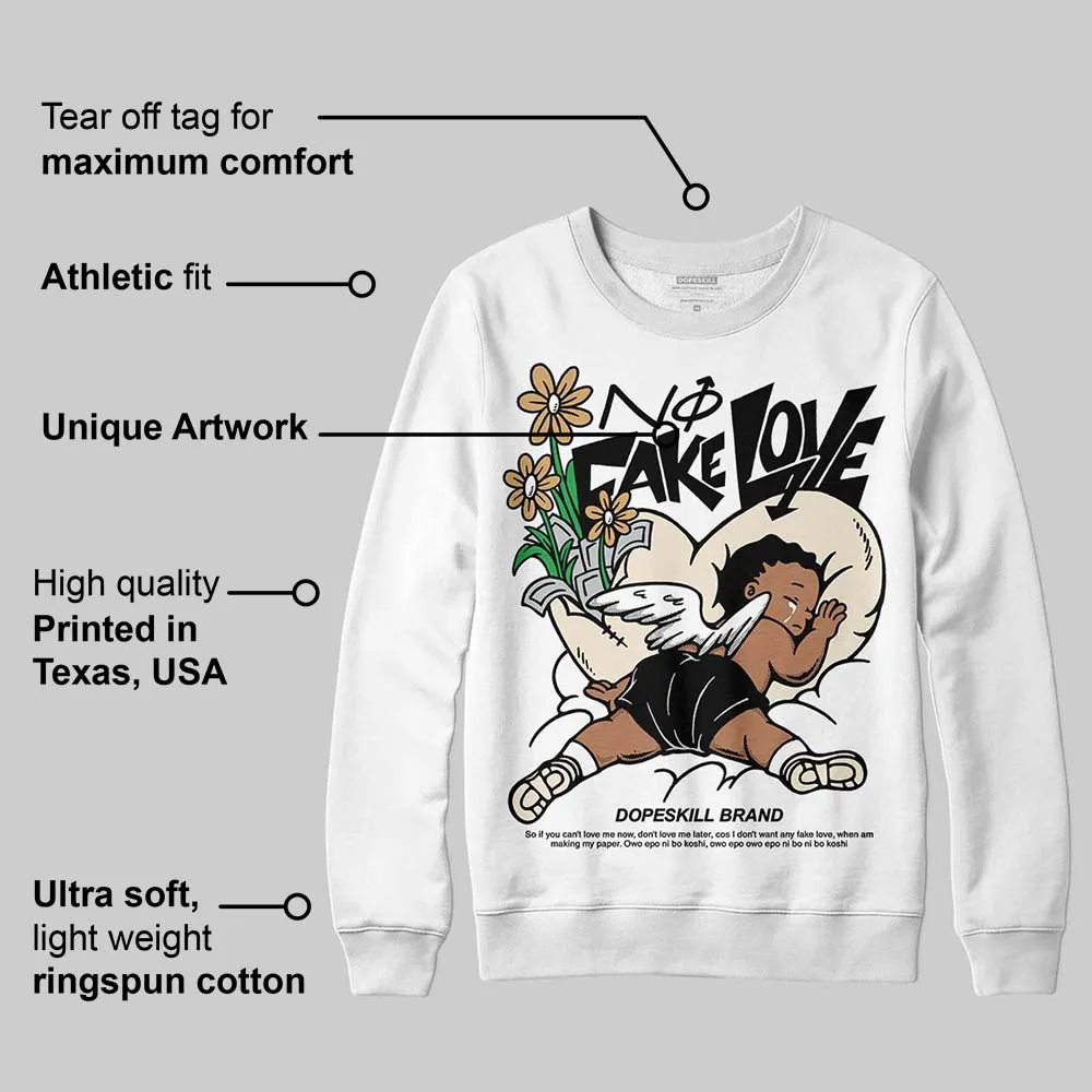 Reverse Metallic 5s DopeSkill Sweatshirt No Fake Love Graphic sold by DopeSkill product image thumbnail 3