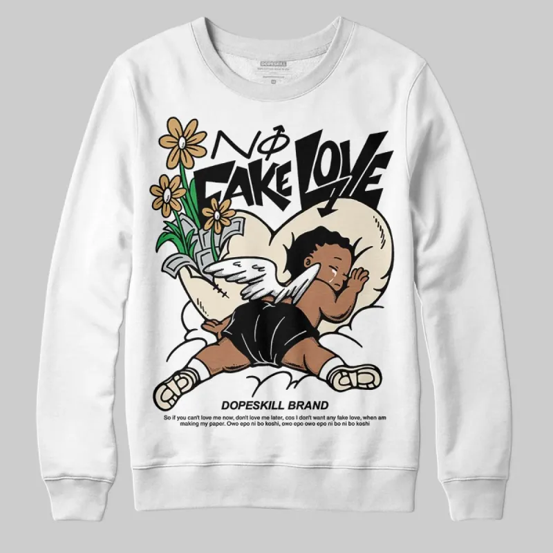 Reverse Metallic 5s DopeSkill Sweatshirt No Fake Love Graphic sold by DopeSkill