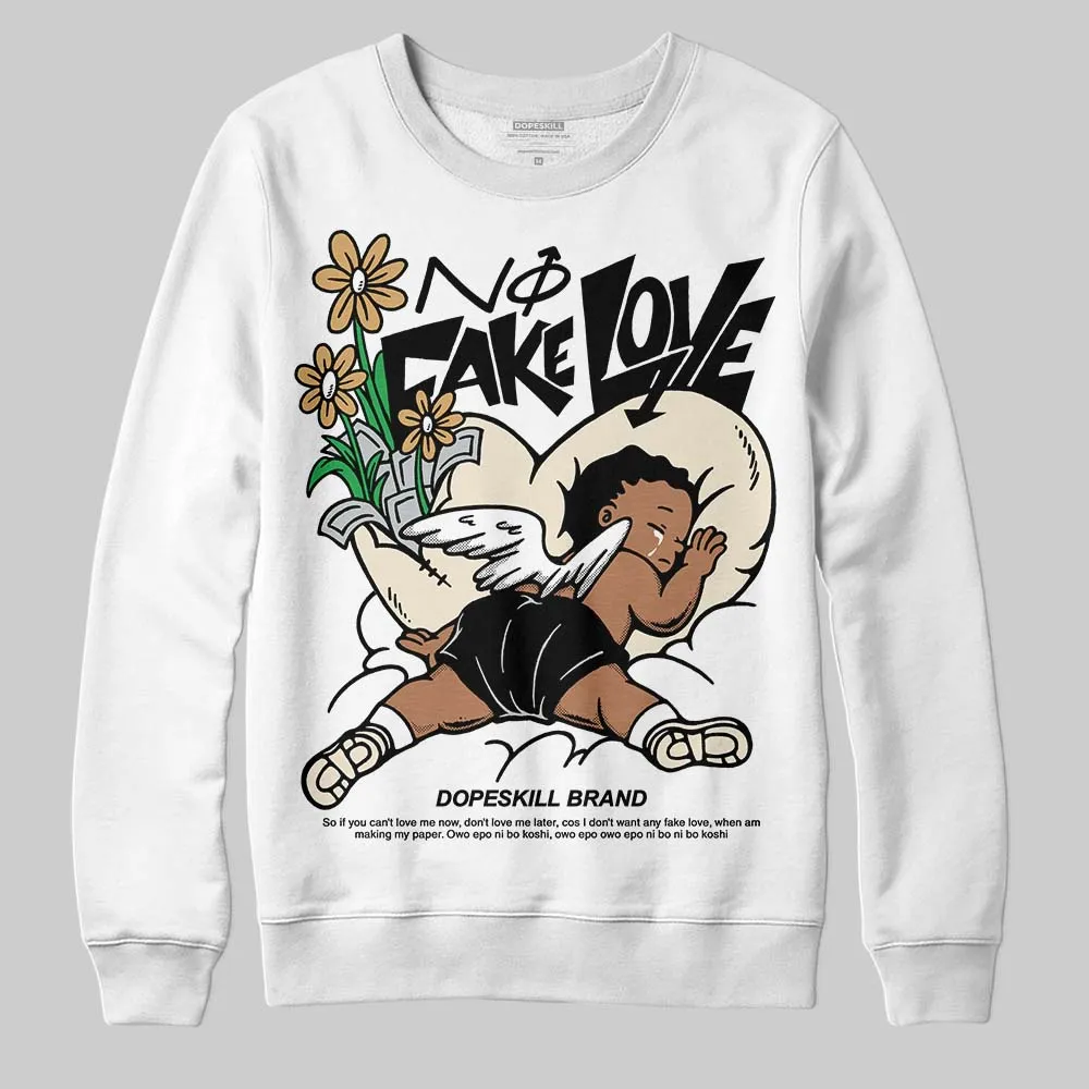 Reverse Metallic 5s DopeSkill Sweatshirt No Fake Love Graphic sold by DopeSkill
