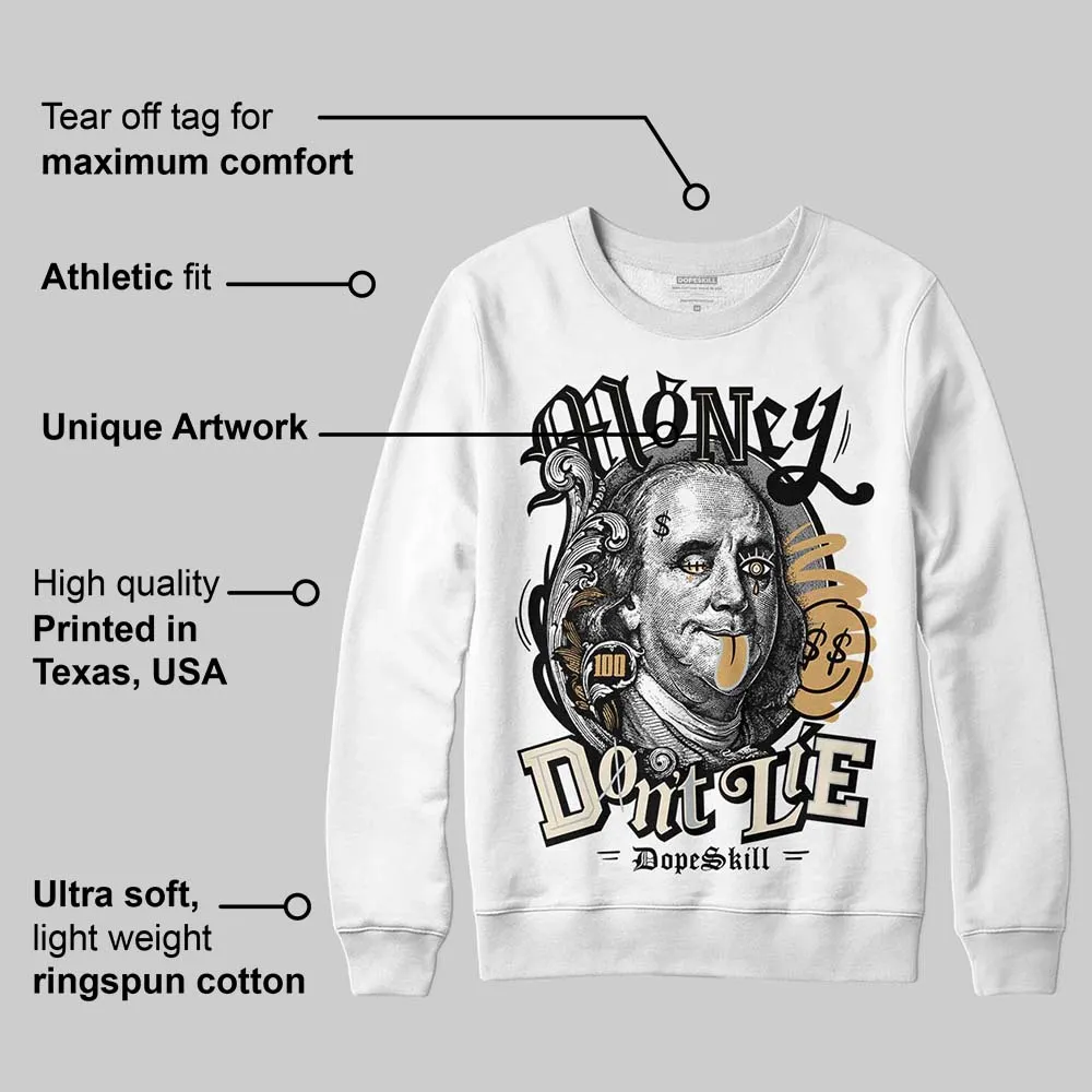 Reverse Metallic 5s DopeSkill Sweatshirt Money Don't Lie Graphic sold by DopeSkill product image thumbnail 3