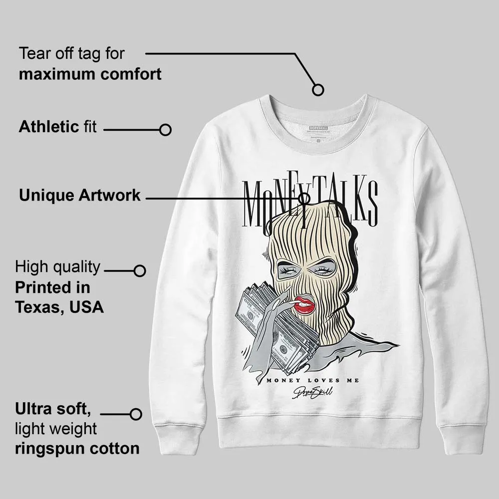 Reverse Metallic 5s DopeSkill Sweatshirt Money Talks Graphic sold by DopeSkill product image thumbnail 3