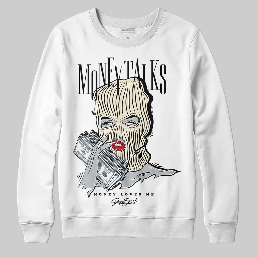 Reverse Metallic 5s DopeSkill Sweatshirt Money Talks Graphic sold by DopeSkill