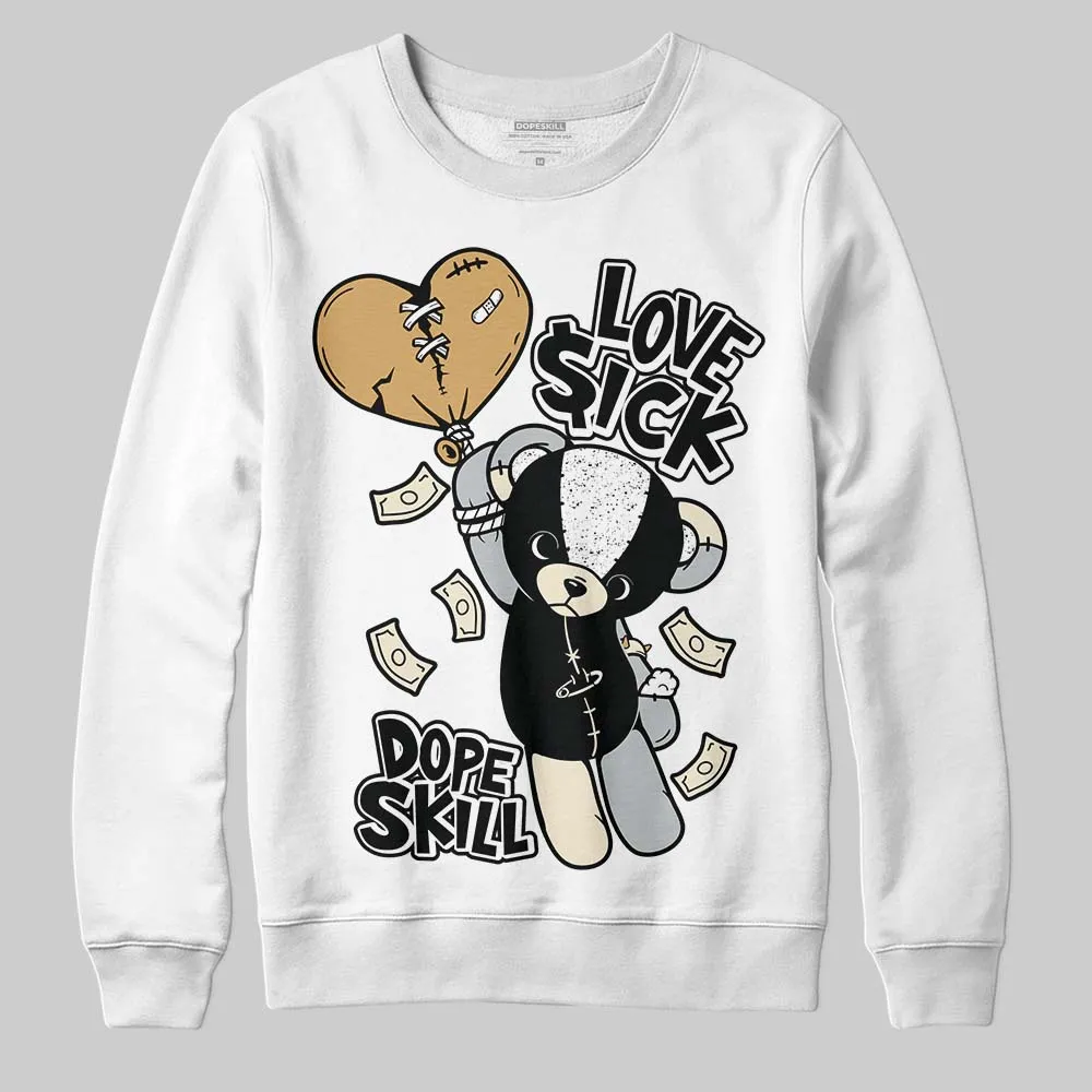 Reverse Metallic 5s DopeSkill Sweatshirt Love Sick Graphic sold by DopeSkill