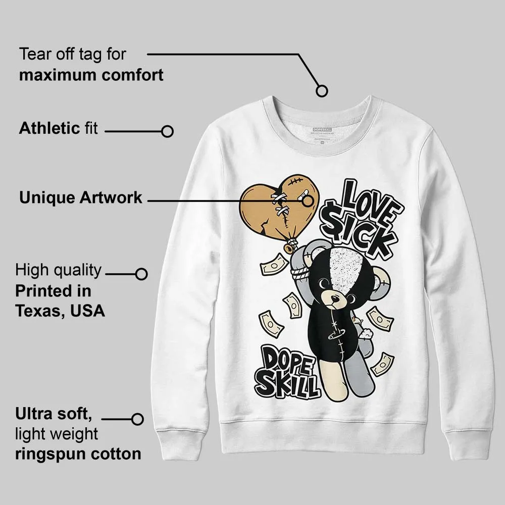 Reverse Metallic 5s DopeSkill Sweatshirt Love Sick Graphic sold by DopeSkill product image thumbnail 3