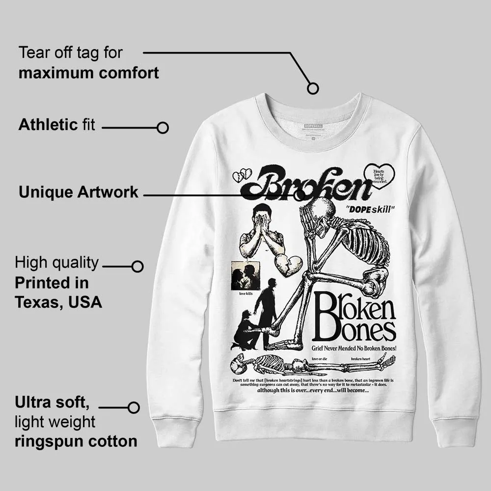 Reverse Metallic 5s DopeSkill Sweatshirt Broken Bones Graphic sold by DopeSkill product image thumbnail 3