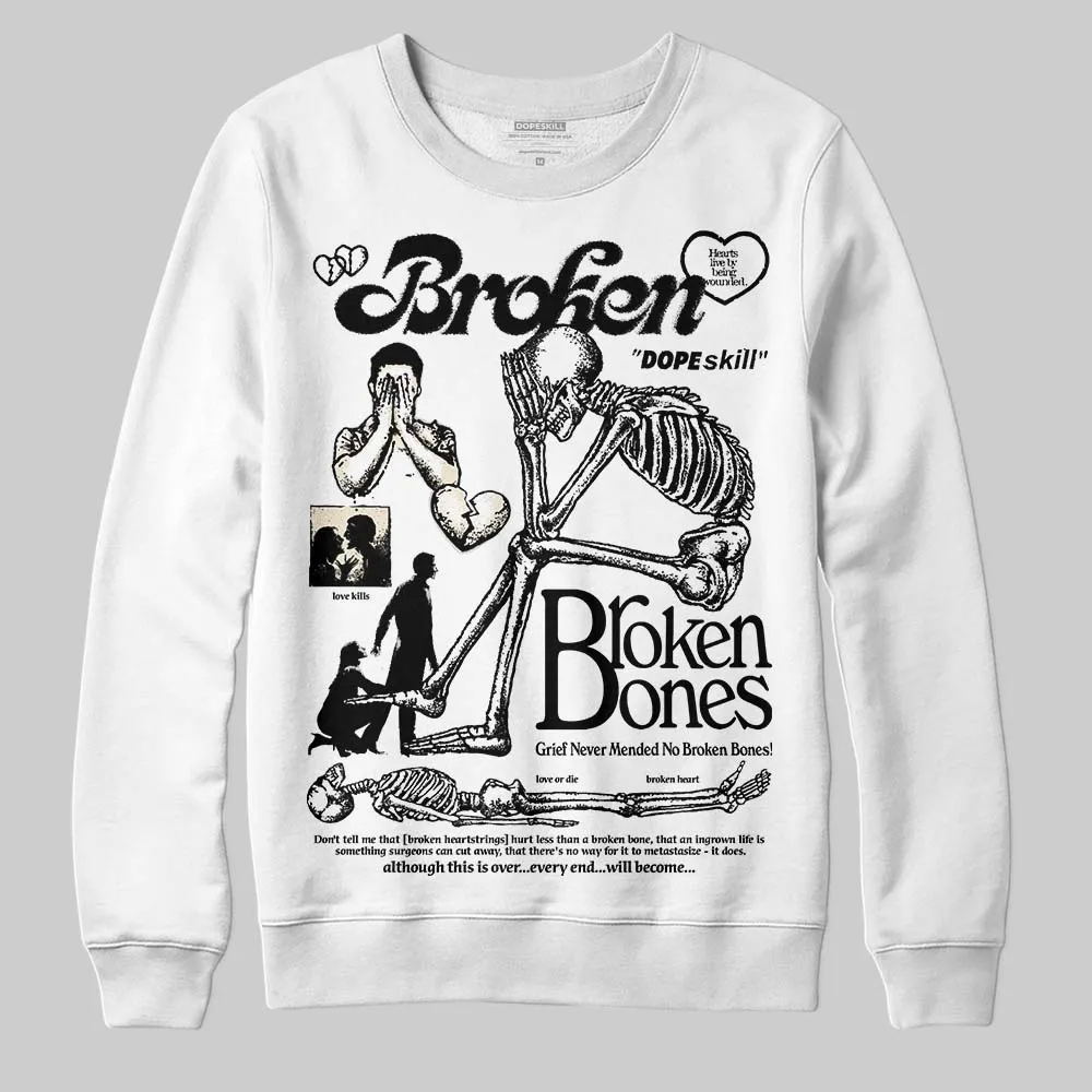 Reverse Metallic 5s DopeSkill Sweatshirt Broken Bones Graphic sold by DopeSkill