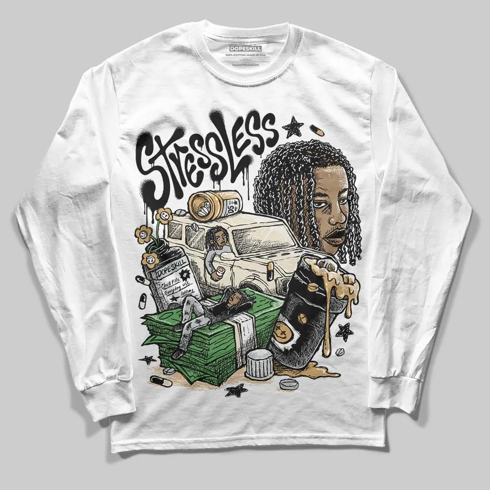 Reverse Metallic 5s DopeSkill Long Sleeve T-Shirt Stressless Graphic sold by DopeSkill